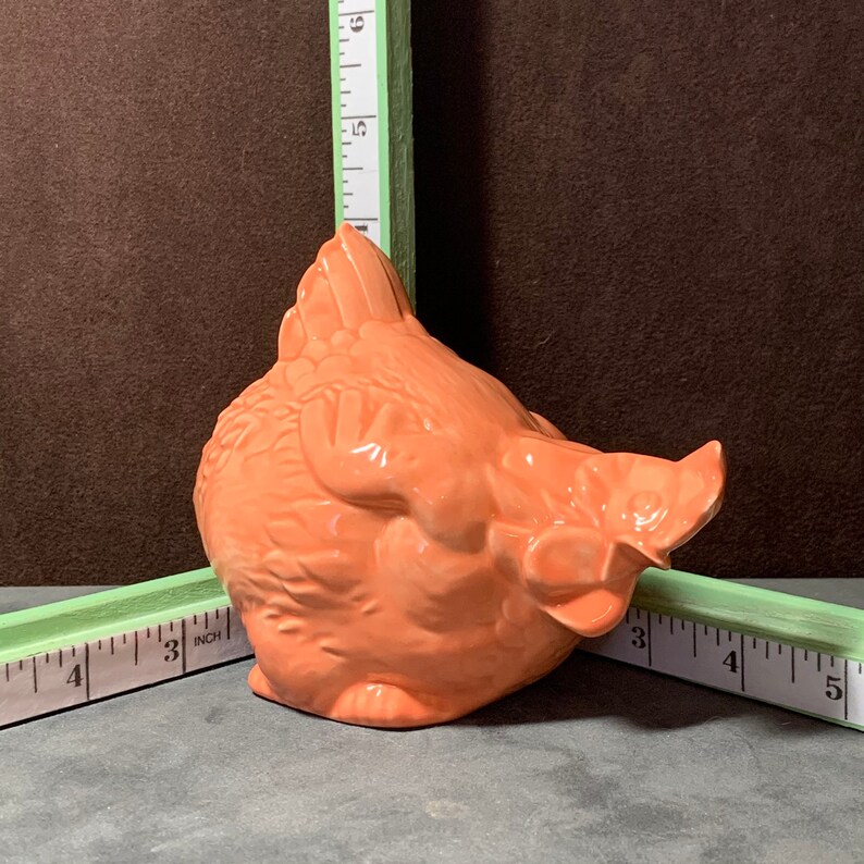 Red Pudgy Chicken will brighten any kitchen and made from a 1960's retro ceramic mold my grandmother gave me. image 2