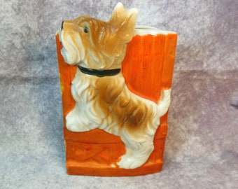 Vintage Scotty Dog Wall Pocket Dimensional Excellent Condition  Japan