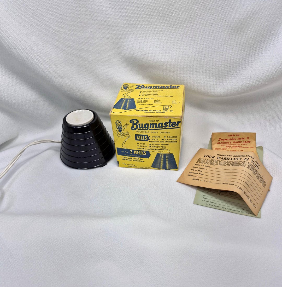 Vintage Electric Bugmaster Unit Plus Original Box and Paperwork Works ...