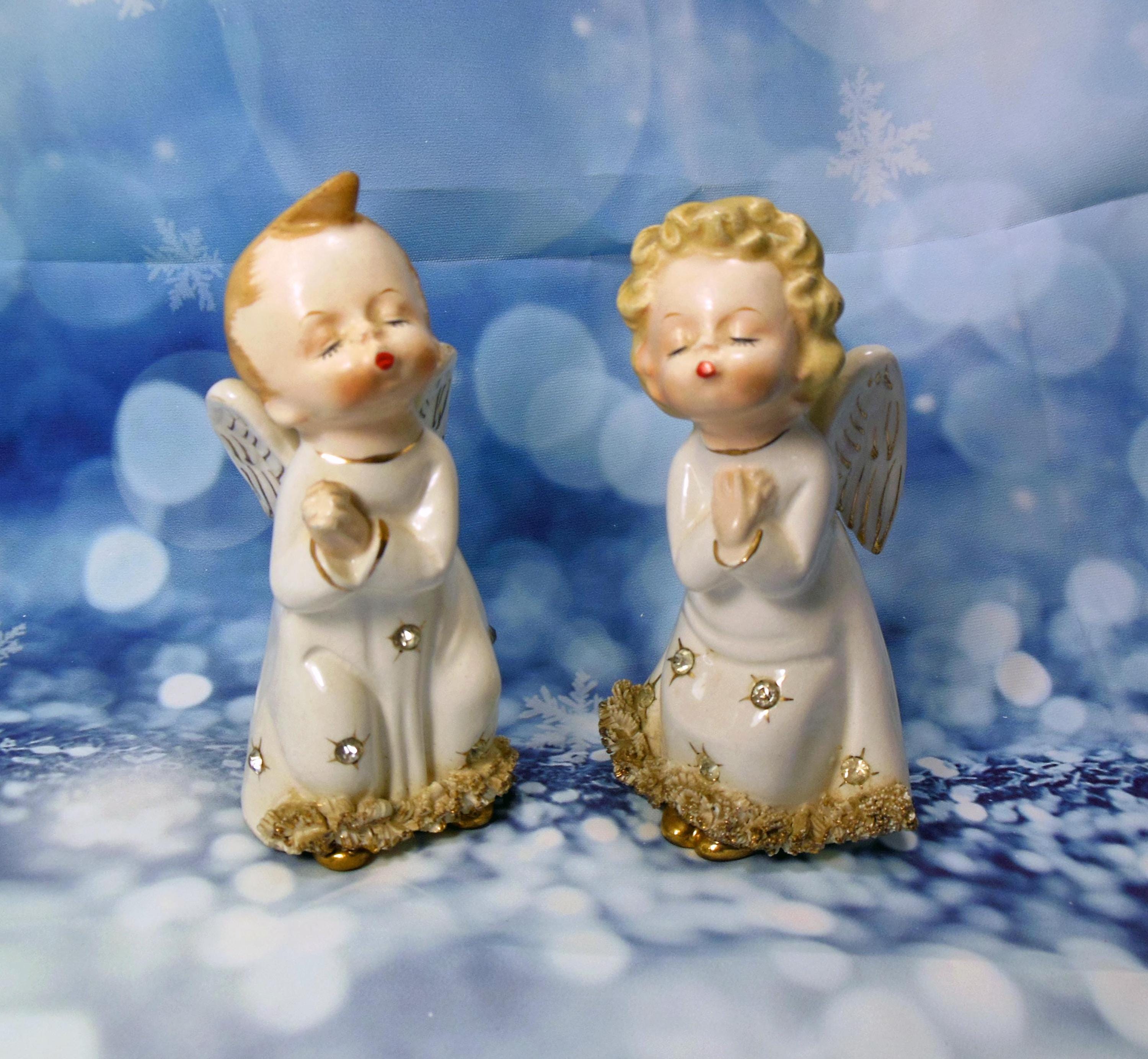 フェントン 天使 エンジェル ピンク フィギュア ビンテージ クリスマス ★ フェントン 天使 エンジェル ピンク フィギュア ビンテージ