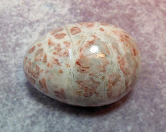 Vintage Marble or Alabaster or Onyx  Egg Gray white and pink Mint