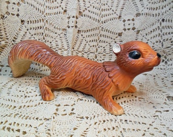 Vintage Wall or Tree Climbing Brown Squirrel  Excellent Condition #A