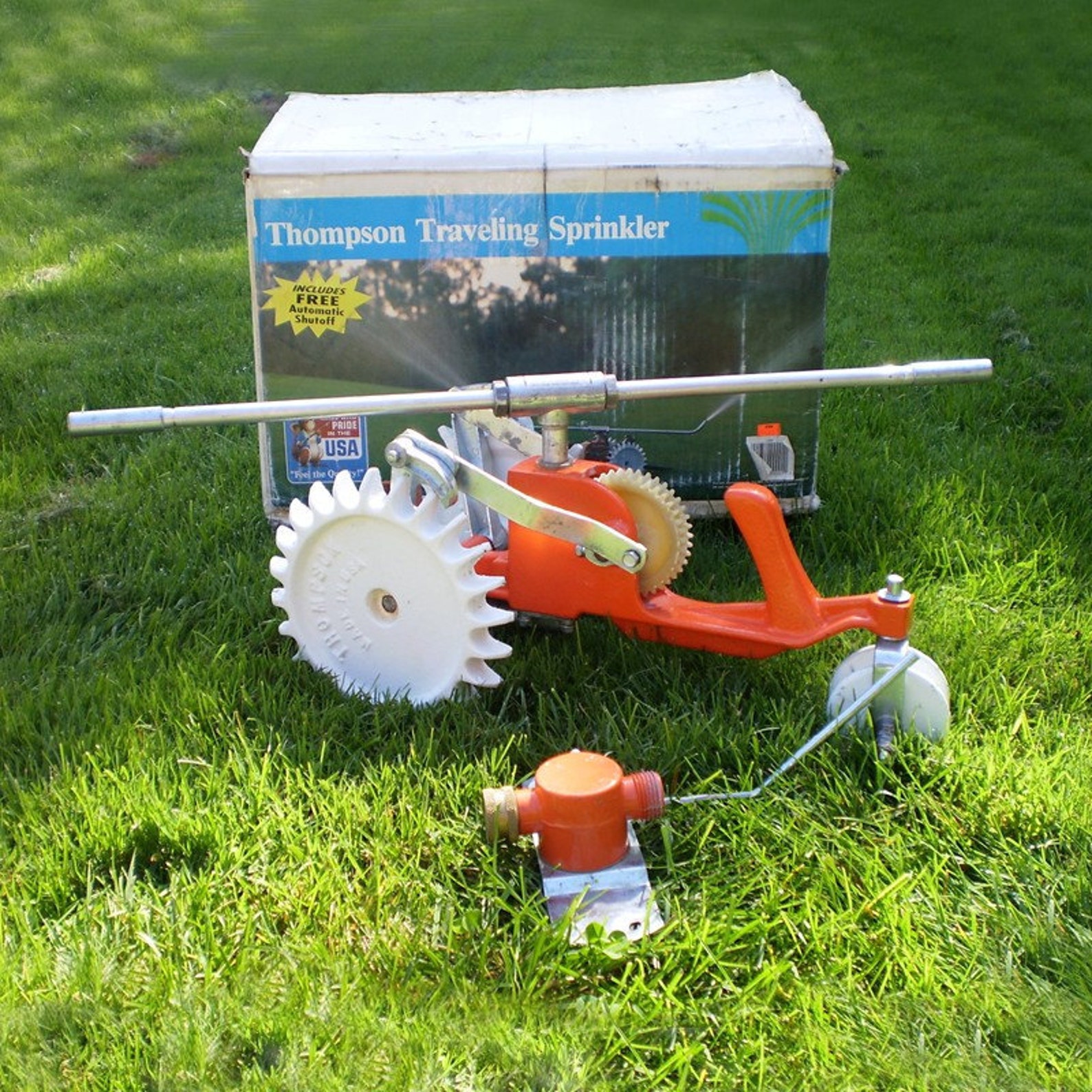 Vintage Thompson Tractor Sprinkler with shut off FREE USA Etsy