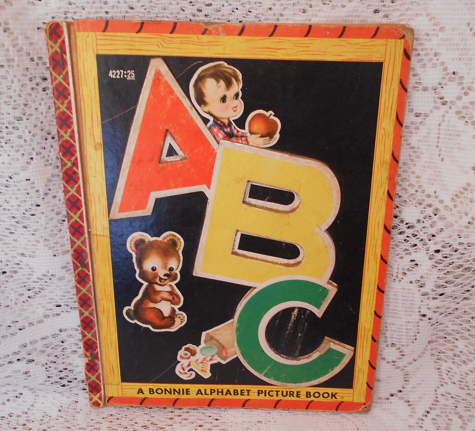 Vintage 1945 ABC Book A Bonnie ALphabet Picture Book 