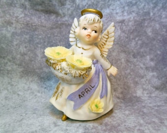 April Lefton Birthday Angel  Vintage  3332