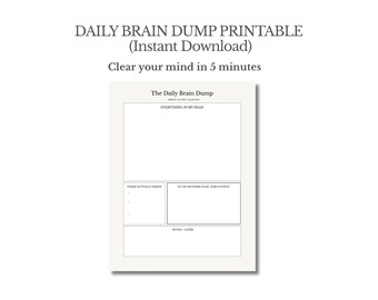 Daily Brain Dump Printable