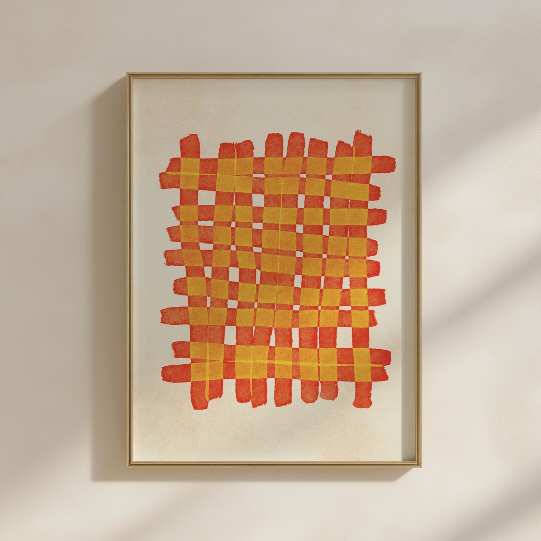 Abstract Grid Pattern Art, Printable Art, Geometric Contemporary Print ...