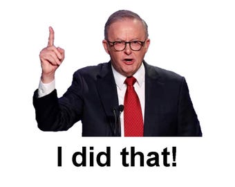 Albo I Did That Stickers: 5 Pack Australian Political Satire Decals