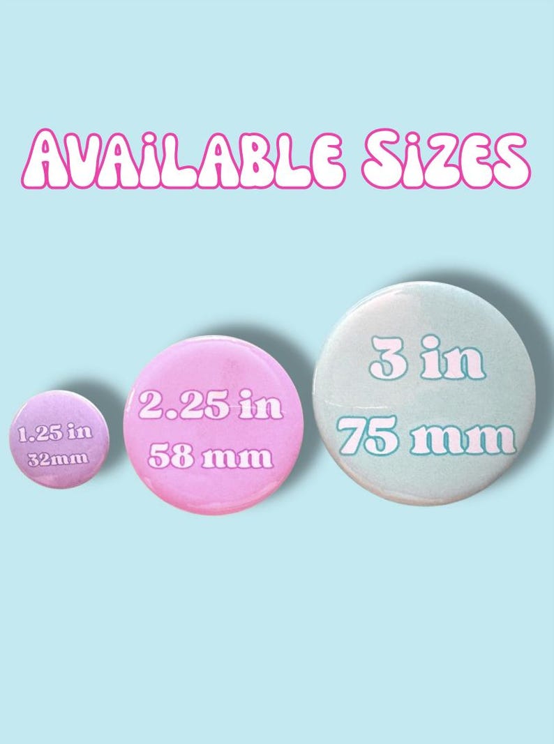 Custom Baby Shower | Gender Reveal Pins | 1.25 2.25 or 3 Inch Pinback ...