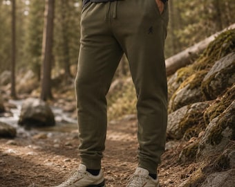 Squatch Outfitters Embroidered Fleece Sweatpants | Bigfoot Outdoor Joggers