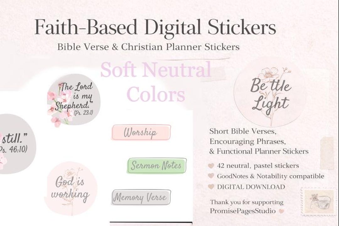 Faith Printable Stickers, Bible Verses and Motivation for Journals ...
