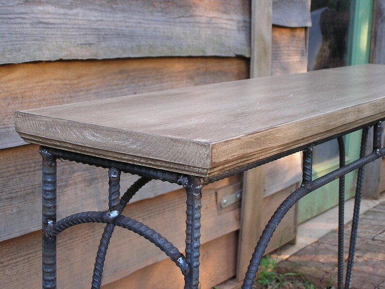 Custom Rustic Industrial Coffee Table Sofa Table Side Table 