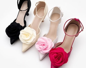 Shoe Clips for Heels, Rose Shoe Clips, Bridal Shoe Clips, Removable Shoe Decoration, Wedding Shoe Accessories, Colorful Shoe Clips