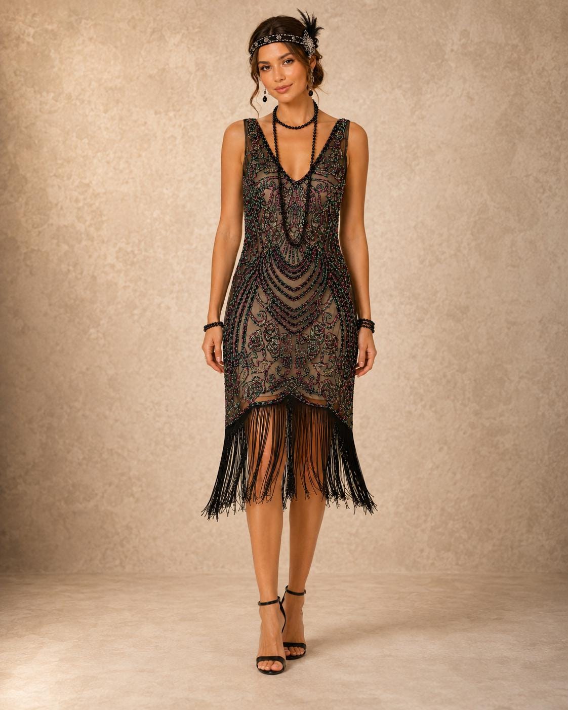 1920 beaded dresses for sale 1920s Dress Farbic order - Choose size:20 yards / 18.0 meters