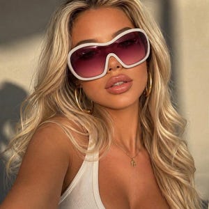 Y2k Sunglasses Shield - Etsy display picture 3