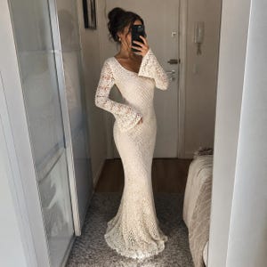 designer trumpet wedding dresses Sophia Tolli satin Dress lace mermaid – Bela Bridal a glance of a Side Cutout Mini Dress YGroup_cleo-coverup Size:EU40/UK12/US8/IT44
