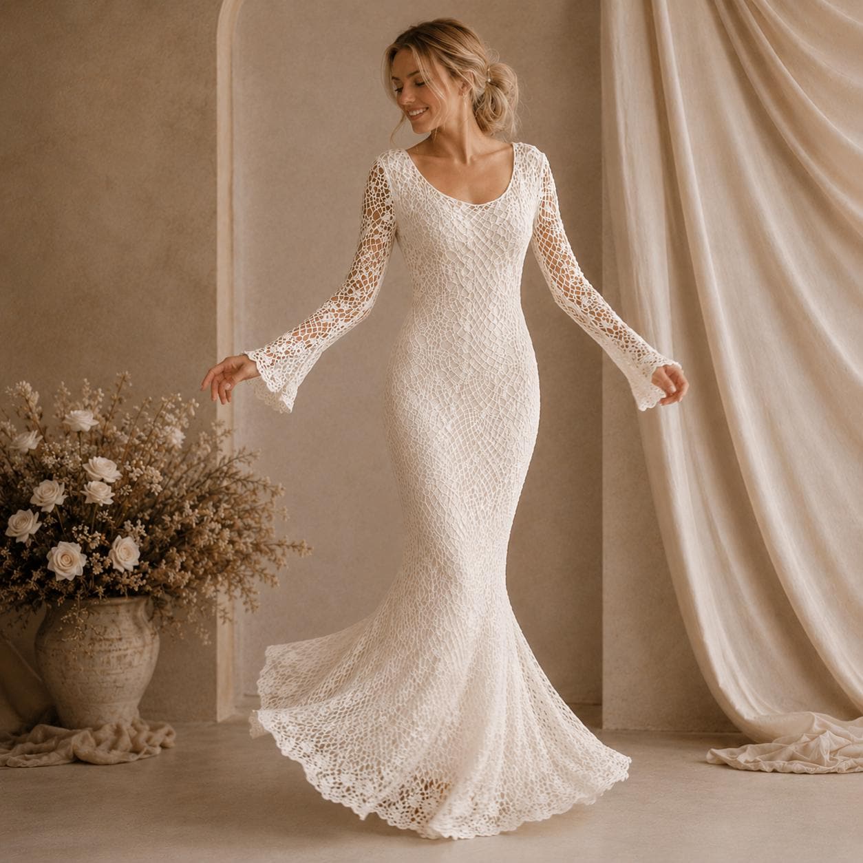 etsy vintage lace wedding dress French Provincial Vintage Lace Wedding Gown~Marie Antionette Inspired Gown~Romantic Strapless Corset Bridal Gown