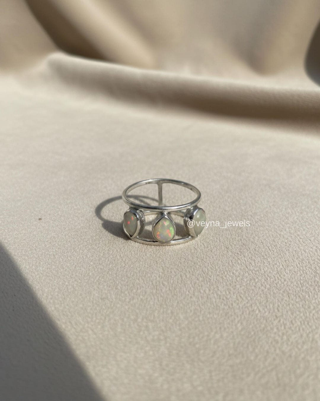 Bijou Ring - Opal Statement Ring - Handcrafted 925 Silver Jewellery for ...