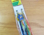 Vintage GLITTER Bicycle STREAMERS Sesame Street Cookie Monster Schwinn Stingray