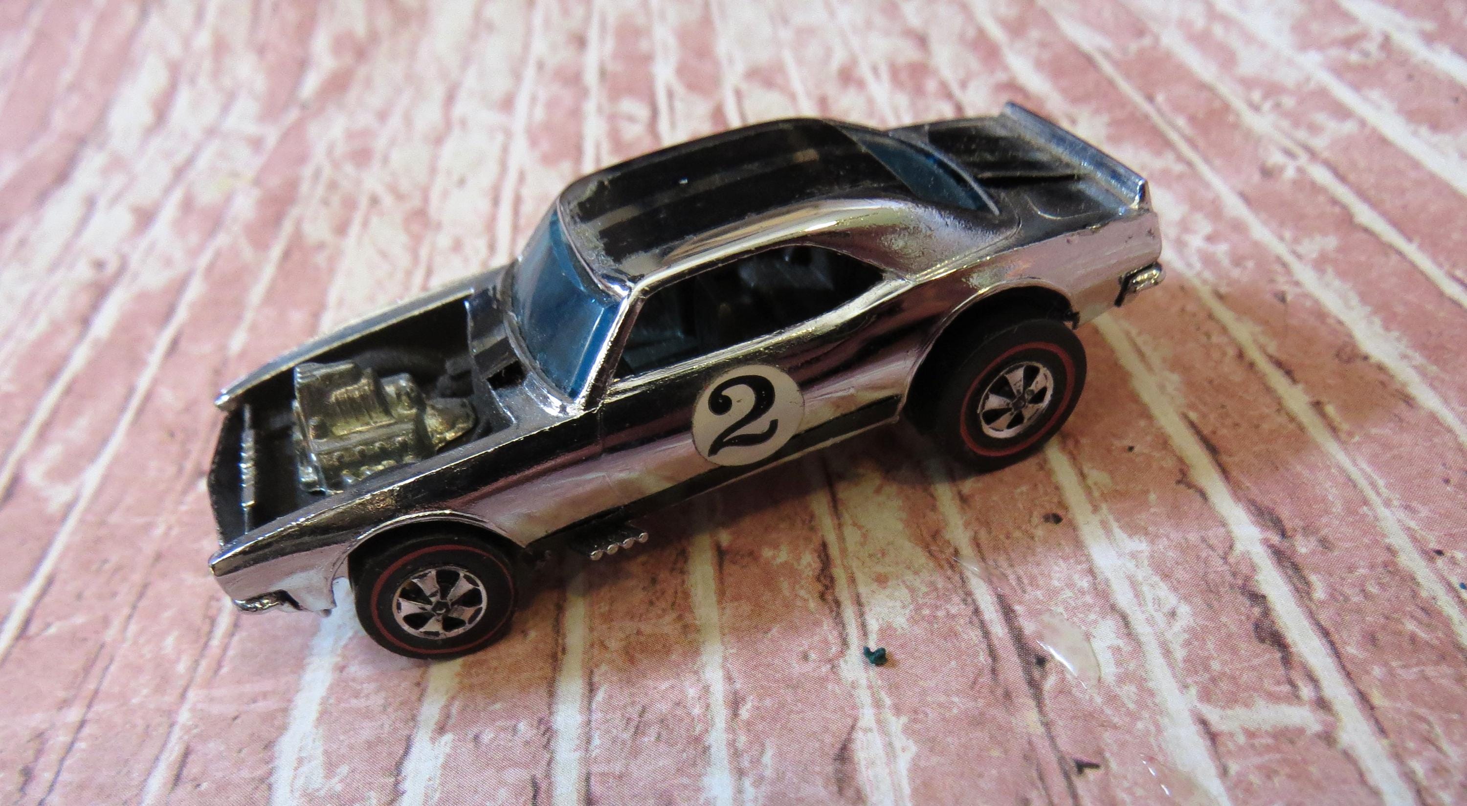 Hot Wheels Redline Heavy Chevy 1969 Chrome W/Orange Red