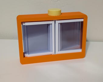 Custom Vertical Top Loader Flip Display for Cards/Photos/Art