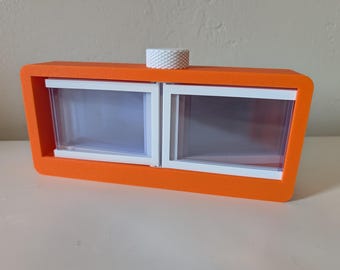 Custom Horizontal Top Loader Flip Display for Cards/Photos/Art