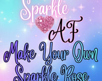 Make Your Own Sparkle Rose Decorative Tweezers (Custom)