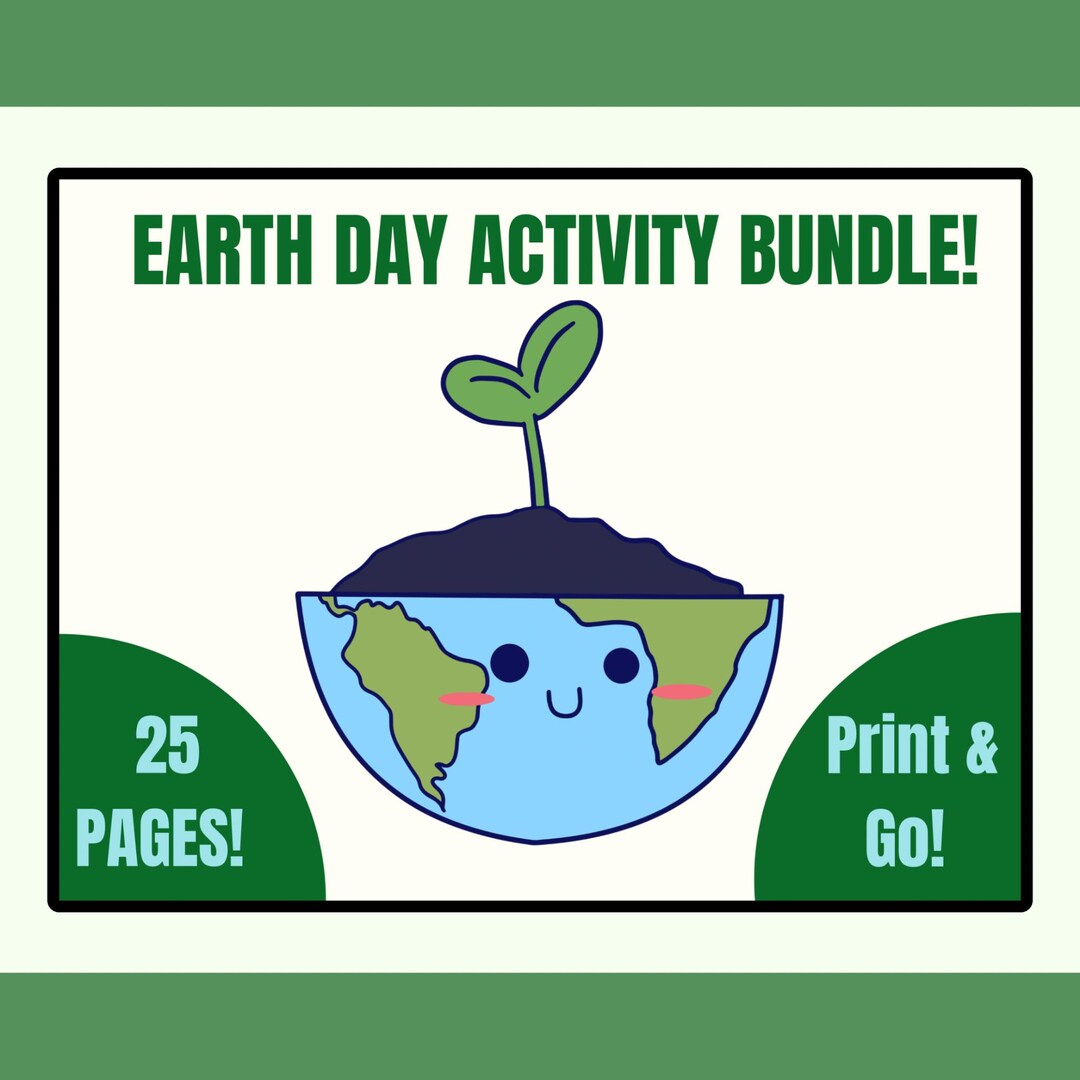 Earth Day Activity Bundle for Kids | Preschool Kindergarten Worksheets ...