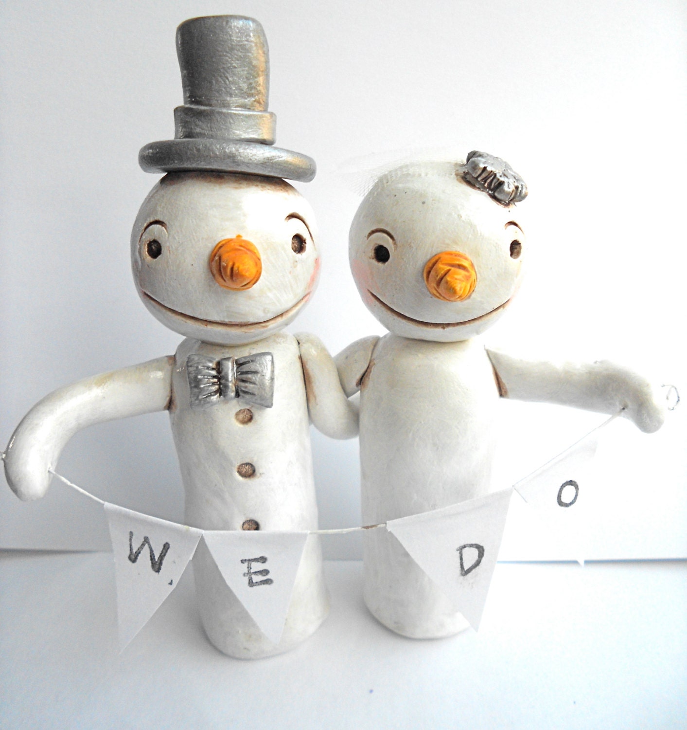 Winter Wedding Cake Topper Snowmen in Love for your Winter Winter Wedding Cake Topper Snowmen in Love for your Winter