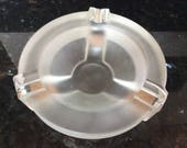 Vintage Andris Dirk Copier Leerdam Art Deco Glass Asher Bowl a early Industrial Design from 1937