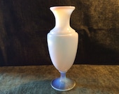 Vintage French Art Glass one of the famous Sevres France Crystal Opaline Vase with nobles Timeless Art Deco Body early 1920s