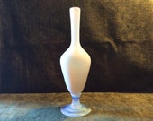 Vintage French Art Glass one of the famous Sevres France Opaline Vase with nobles Art Deco One Rose Vase body early 1920s