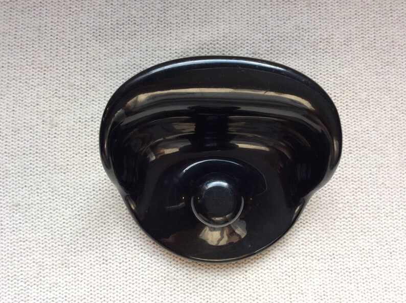 Vintage space age the genuine Black sculptural ABS Plastic Scarves and Coat Hook Design 4702 by Olav von Bohr for Kartell Italy 1970s