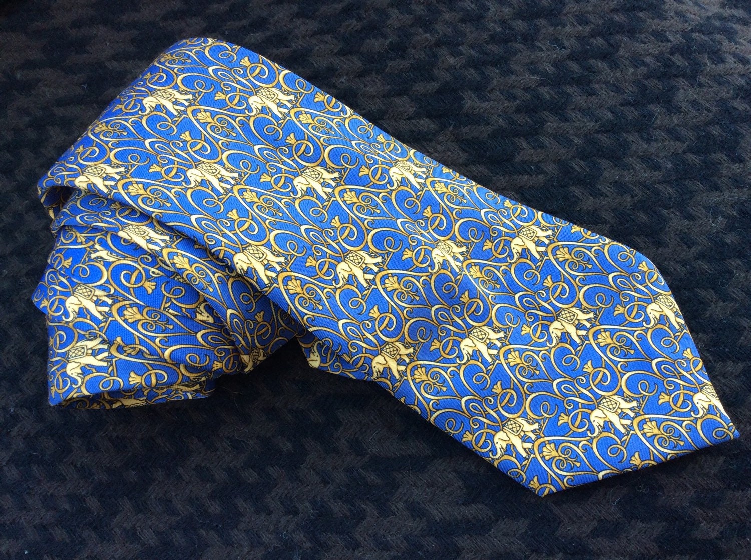 A Vintage Authentic LANVIN Paris Silk Tie Made in France the - Etsy