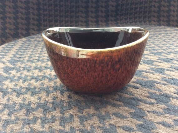 Vintage Scandinavian Art Pottery a KASKAD Bowl by artist Berit Ternell for Upsala Ekeby Gefle Sweden 1960s