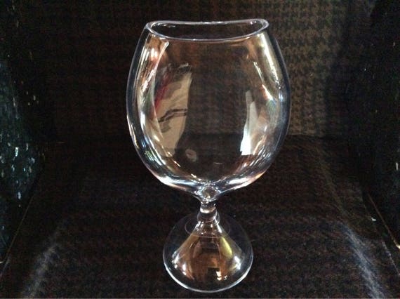Vintage Scandinavian Art Glass Vase By Master Artist Vicke Etsy