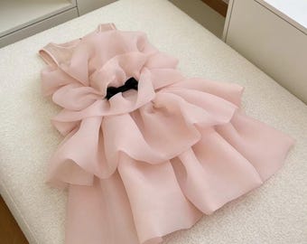 Baby Girl Multilayer Tulle Puff Cake Princess Dress Birthday Party Performance Beauty Pageant Dress