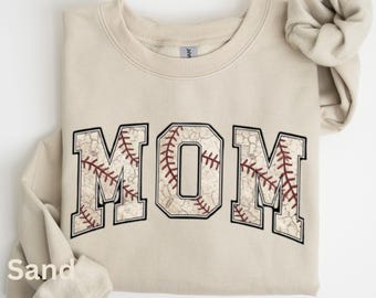 Baseball Mom Sweatshirt, Mothers day Gift, Retro Baseball Season Mom Sweater, Gift For Baseball Lover Mom, Baseball Game Day Hoodie