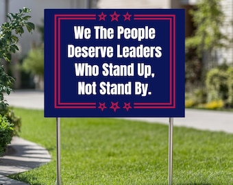 Political Yard Sign, Protest Yard Sign, Anti Trump Metal Yard Sign, Outdoor Protest Decor, Yard Sign, Porch Sign, Garden Decor, Garden Sign