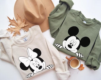 Mickey and Minnie Mouse Sweatshirt, Disney Mickey Minnie Mouse Couple Shirt, Disney Couple Matching Tee, Disneyland Couple Outfit