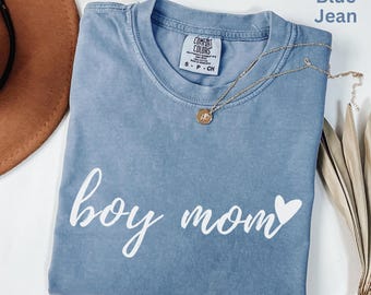 Comfort Colors® Boy Mom Shirt, Mama Shirt, Mother's Day Gift, Mom of Boys Shirt, Mom Life Shirt, Cute Mom Shirt, Boy Mama Shirt