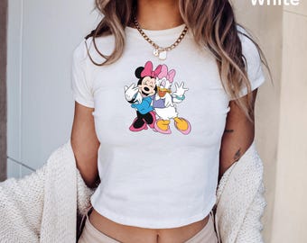 Minnie Daisy Disney Baby Tee, Disney Friends Baby Shirt, Magic Kingdom Shirts, Y2k 90s Style Disney Friends Tee, Best Friend Gift