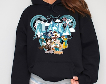 Mickey and Friends Disney Alaska Cruise Hoodie, Disney Alaska Sweatshirt, Disney Alaska Shirt, Disney Alaska Cruise Gift, Disney Outfit