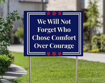 Political Yard Sign, Protest Yard Sign, Anti Trump Metal Yard Sign, Outdoor Yard Sign, Porch Sign, Garden Decor, Garden Sign