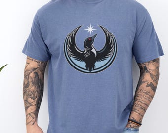 Comfort Colors® Minnesota Rebel Alliance Tee, MN State Bird Loon Resistance Shirt, Political Protest Tee, MN State Bird Star Wars Mashup Tee