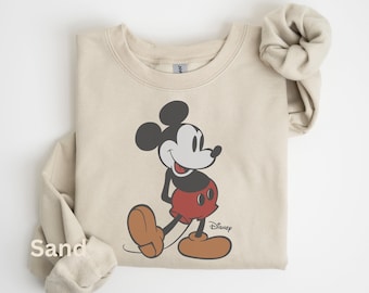 Disney Classic Mickey Mouse Pose Sweater, Mickey Hoodie, Vintage Disney Retro Sweatshirt, Disney Trip, Disneyland Holiday Vacation Shirt