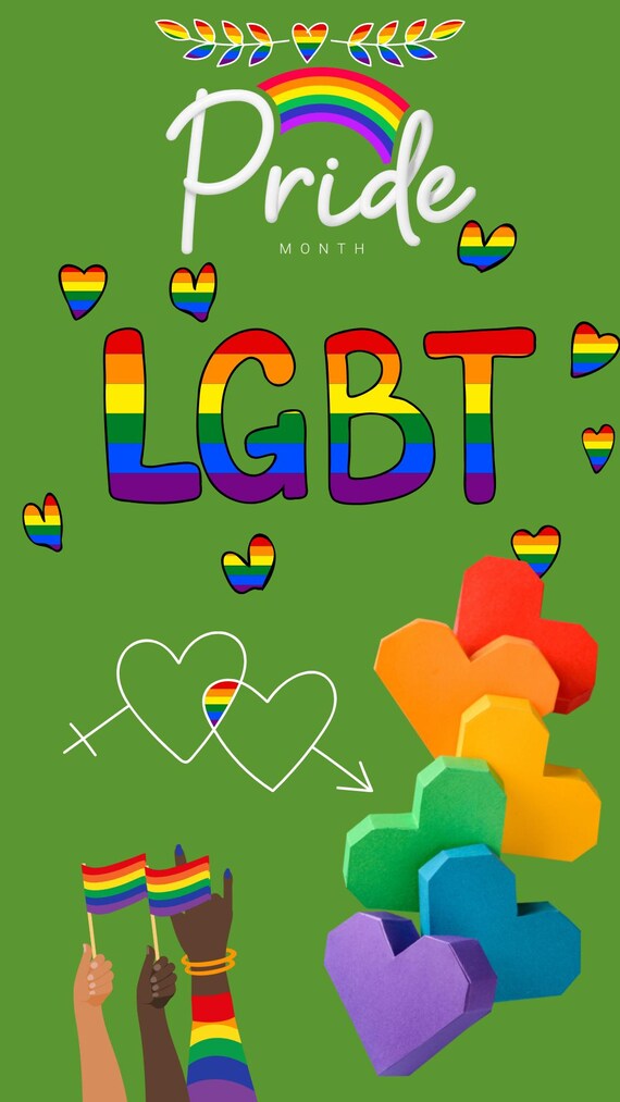 Pride Month LGBT Animated Video – Rainbow Love Instagram Reel, Pride Celebration Story, Digital Download