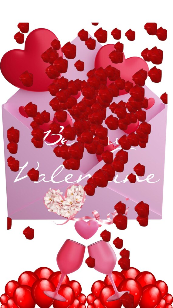 Animated Valentine's Day Video Card – Romantic Love (Digital Download, 15 Sec GIF+MP4 )