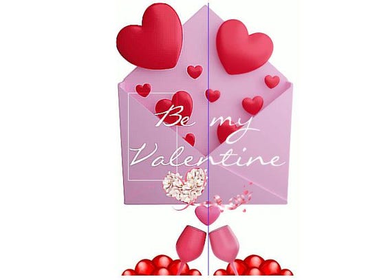Animated Valentine's Day Video Card – Romantic Love (Digital Download, 15 Sec GIF+MP4 )