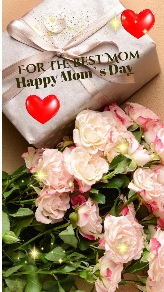 For the Best Mom Happy Mother’s Day Video | Emotional Floral Roses Animation | Instagram Story & Reels Gift for Mom | 15 Sec Download